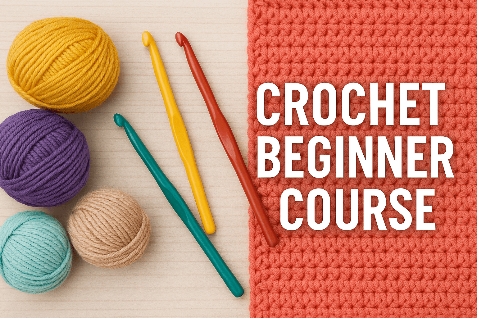 Crochet Beginner Course - English
