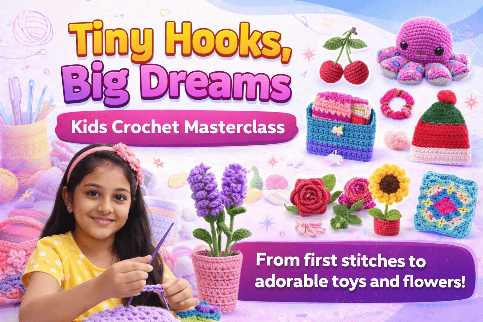 Tiny Hooks, Big Dreams - Kids Crochet Masterclass